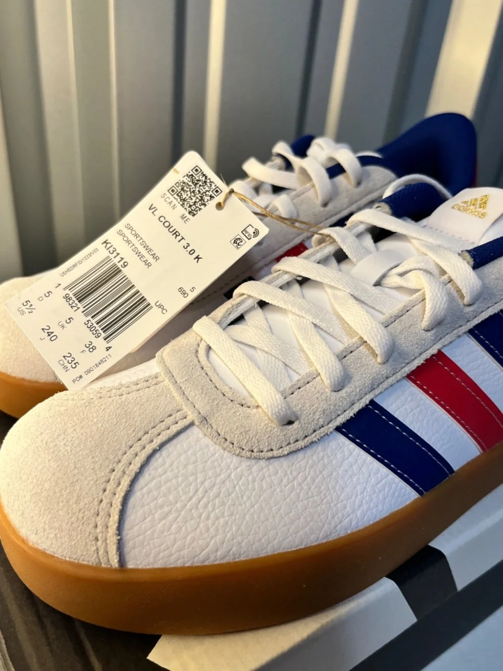 Adidas VL Court 3.0 Red White & Blue